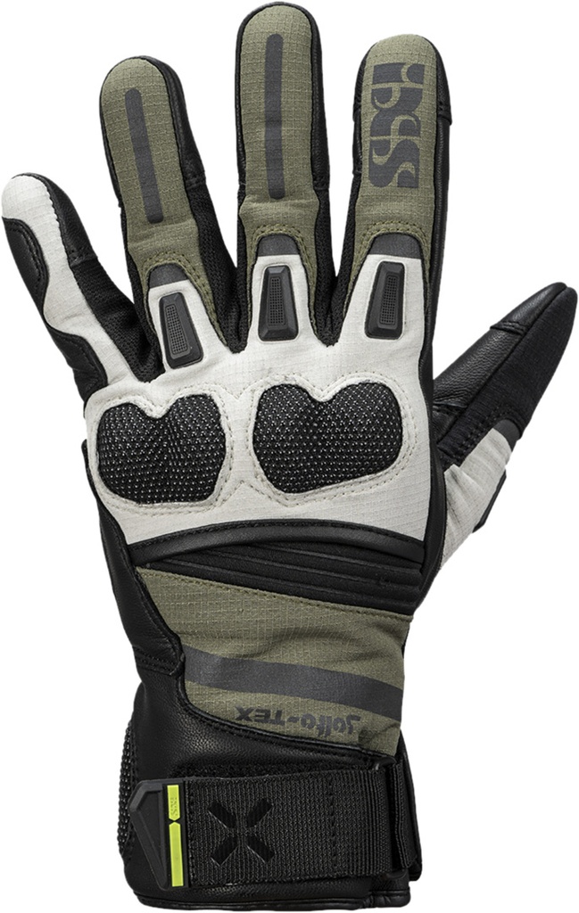 Montevideo-ST short gloves black-olive-light grey