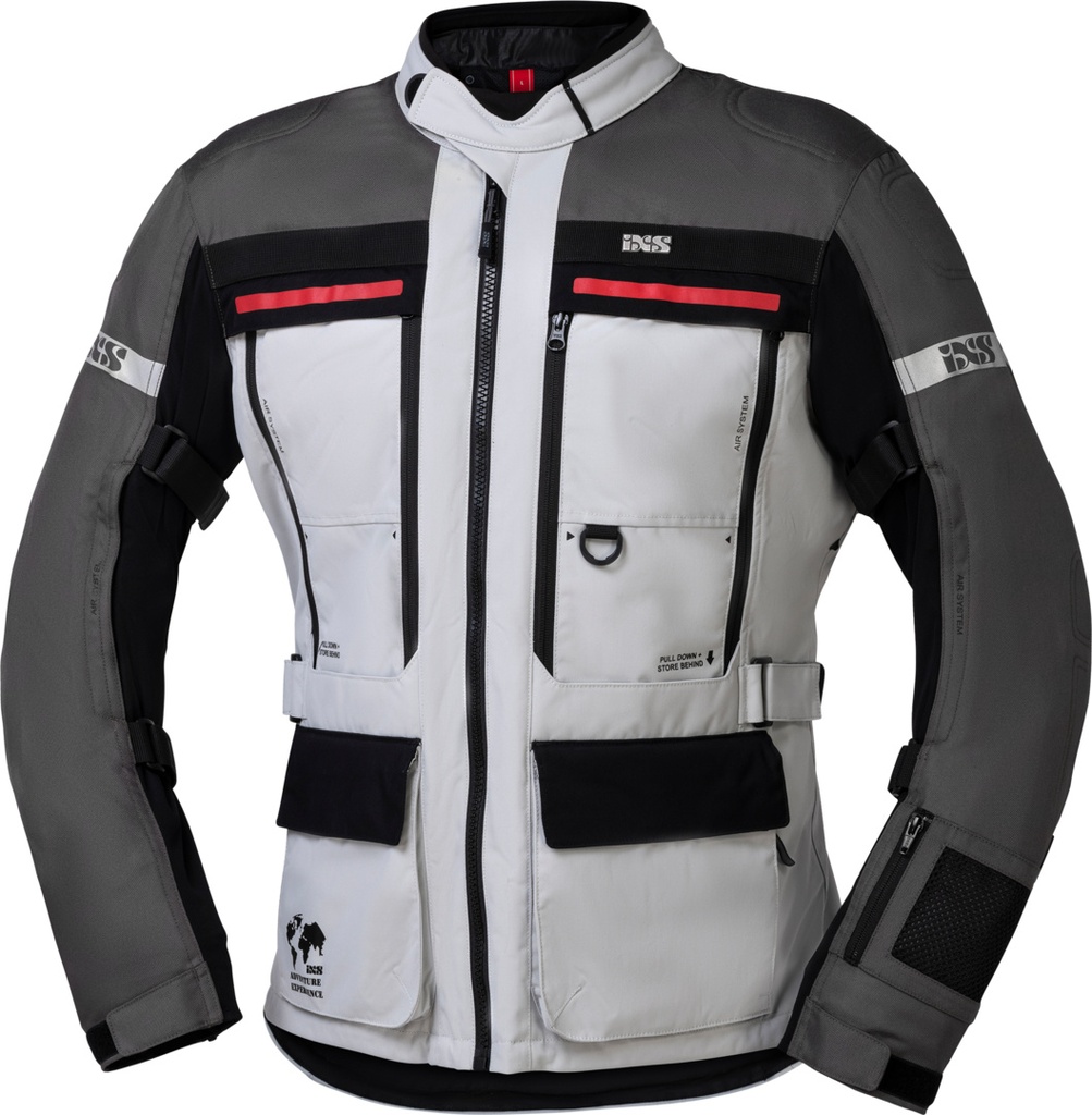 Tour Jacket Montevideo-ST 3.0 light grey-dark grey-black