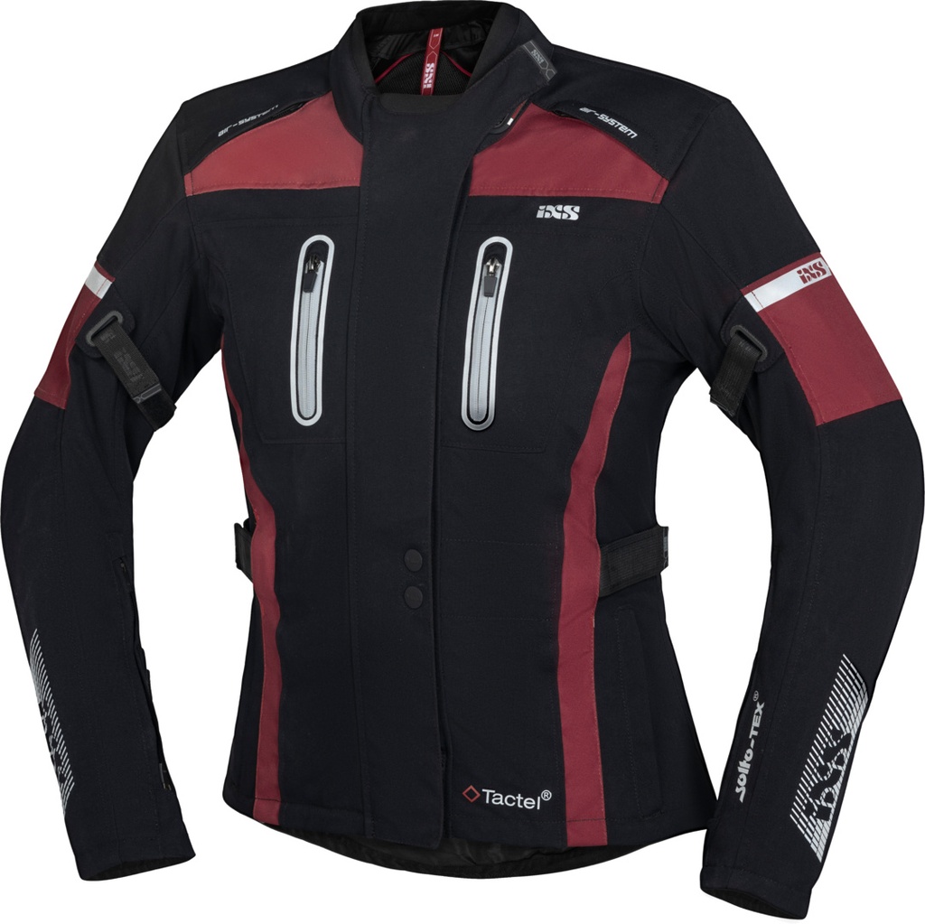 Tour women's Jacket Pacora-ST black-bordeaux