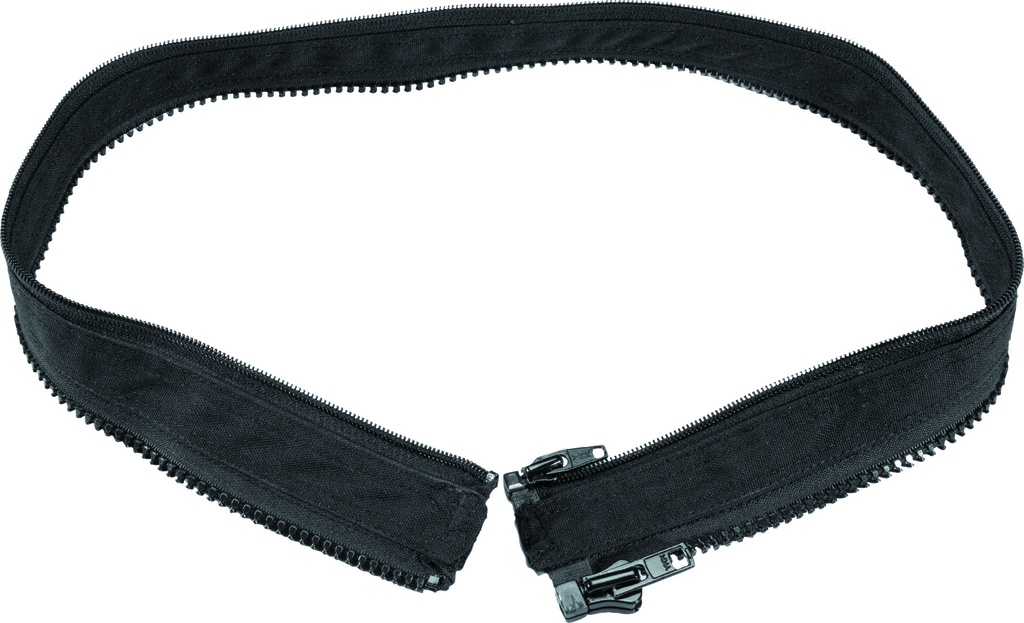 Connecting zipper intermediate part Nori black
