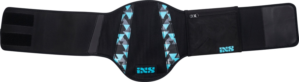Women's kidney belt Shaped black-turquoise