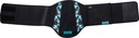 Women's kidney belt Shaped black-turquoise