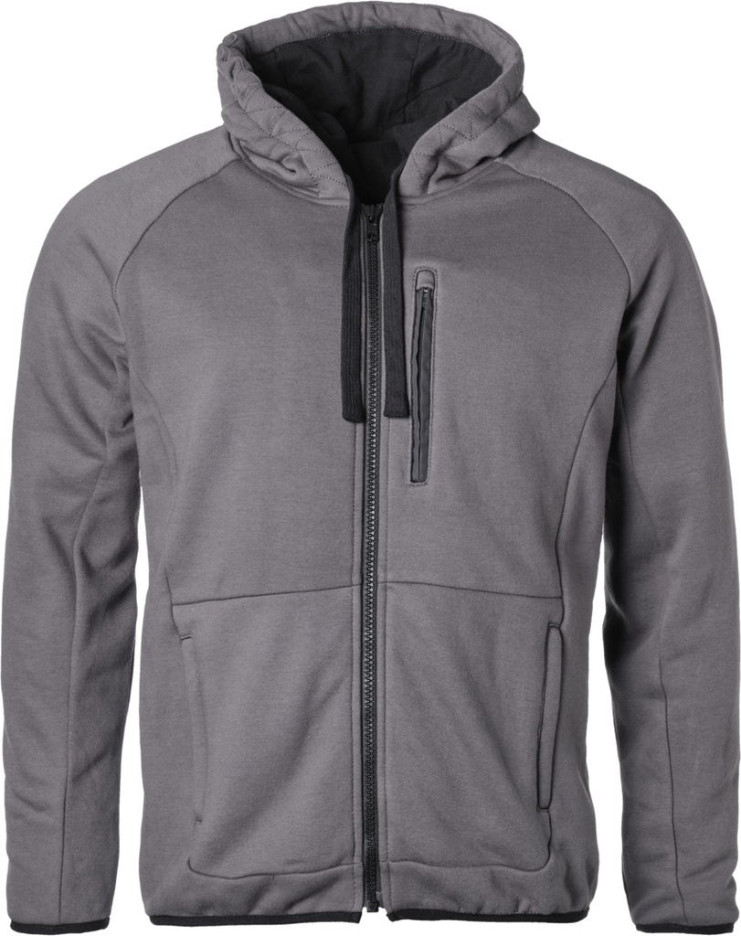 Hoodie Aras Zip grey