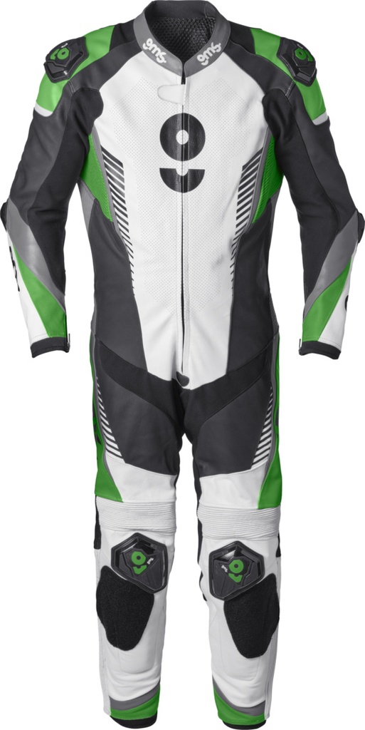 Leather suit GRC-1 1PCS black-white-green
