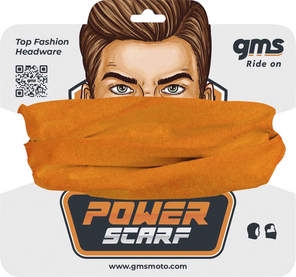 Cotton tube scarf orange