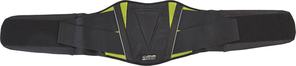 Kidney belt Racing black-yellow fluo