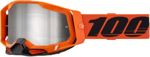 [625001000036] Goggle Racecraft 2 Neon Orange - Mirror Silver flash Lens