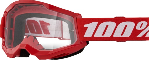 [625002700018] Goggle Strata 2 Red - Clear lens