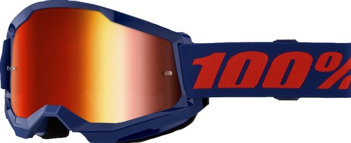 [625002800021] Goggle Strata 2 Navy - Mirror Red Lens