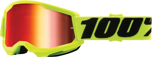 [625003200003] Goggle Strata 2 Junior Fluo Yellow - Mirror Red