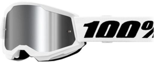 [625003200013] Goggle Strata 2 Junior White - Mirror Silver Lens