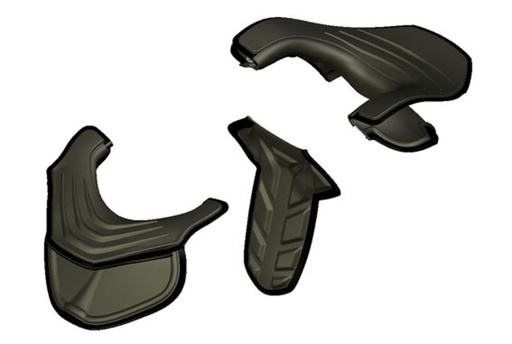 [814300330051] Rear part set kart black M