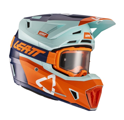 [DL14080672XL] Helmet incl. goggle 7.5 V21.2 orange-green