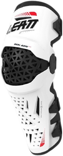 Knee & Shin Guard Dual Axis Pro White white-black
