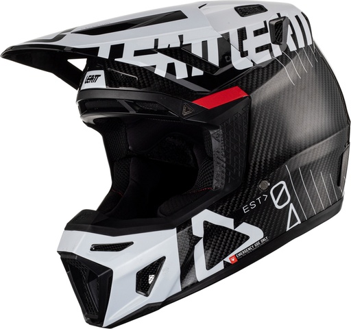[DL9010012XL0] Helmet Kit Moto 9.5 Carbon 23 - carbon/white