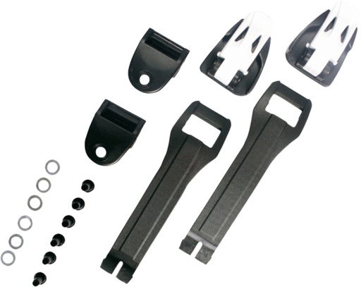 [4642LEMA622N] Buckle Polyurethane Comp Kid black-white