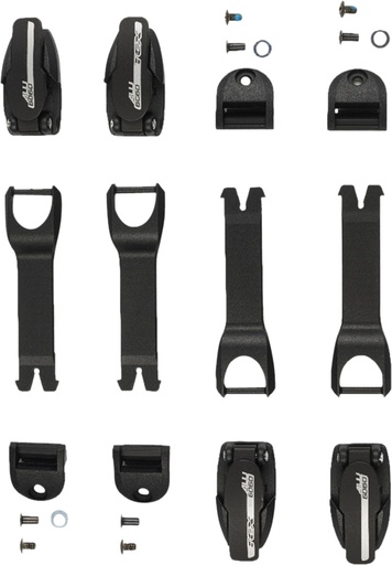 [F4642LEV3000] Buckles Kit Aluminium Touring Line black