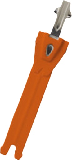 [F464TBA187GN] Ratchet Alu 12.5 cm orange-silver