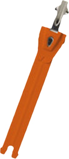 [F464TBA287GN] Ratchet Alu 15 cm orange-silver