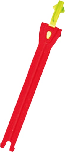 [F464TBA388GN] Ratchet Alu 17 cm red-fluo yellow