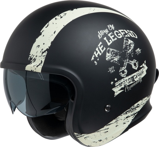 [X10061M31XS0] Jet Helmet iXS880 2.0 flat black-ivory