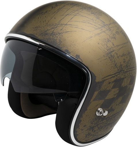 Jet Helmet iXS77 2.5 matt gold-black