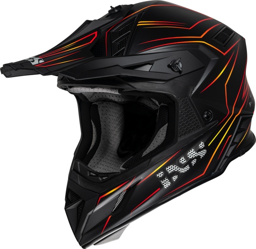 Cross Helmet iXS189FG 2.0 black matt-red