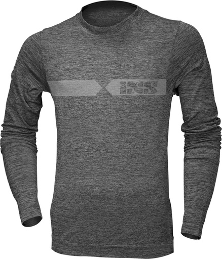Functional Shirt Long Sleeve Melange gell grey-dark grey