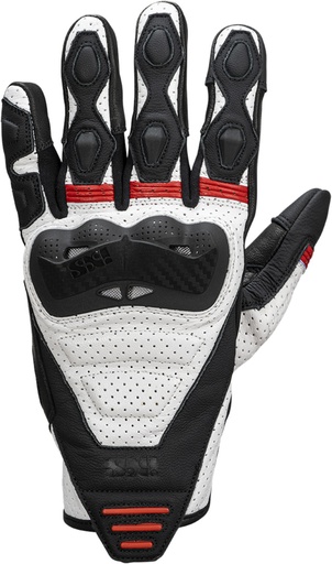 Rapid 1.0 leather gloves black-white-red