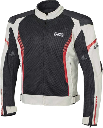 Germas Jacket Samu Mesh beige-black-red