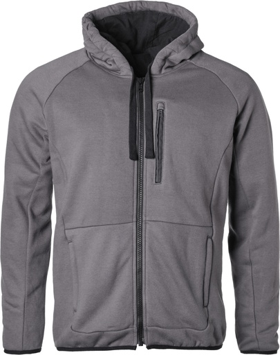 Hoodie Aras Zip grey