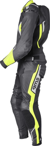 Leather Suit GR-1 2PCS black-yellow-white