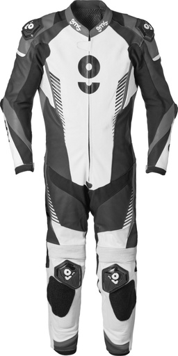 Leather suit GRC-1 1PCS black-white-gray