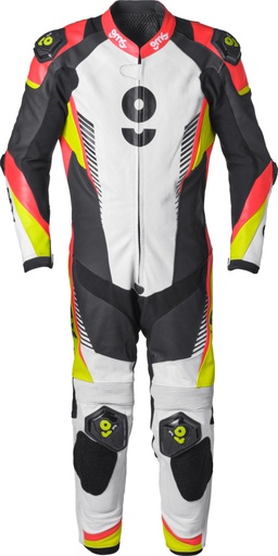 Leather suit GRC-1 1PCS black-yellow-red