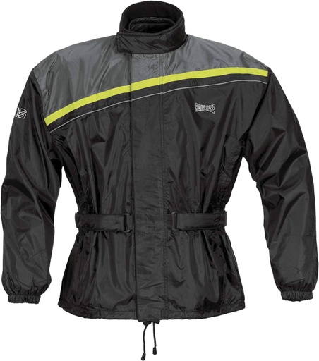 Rain jacket Douglas black-yellow fluo